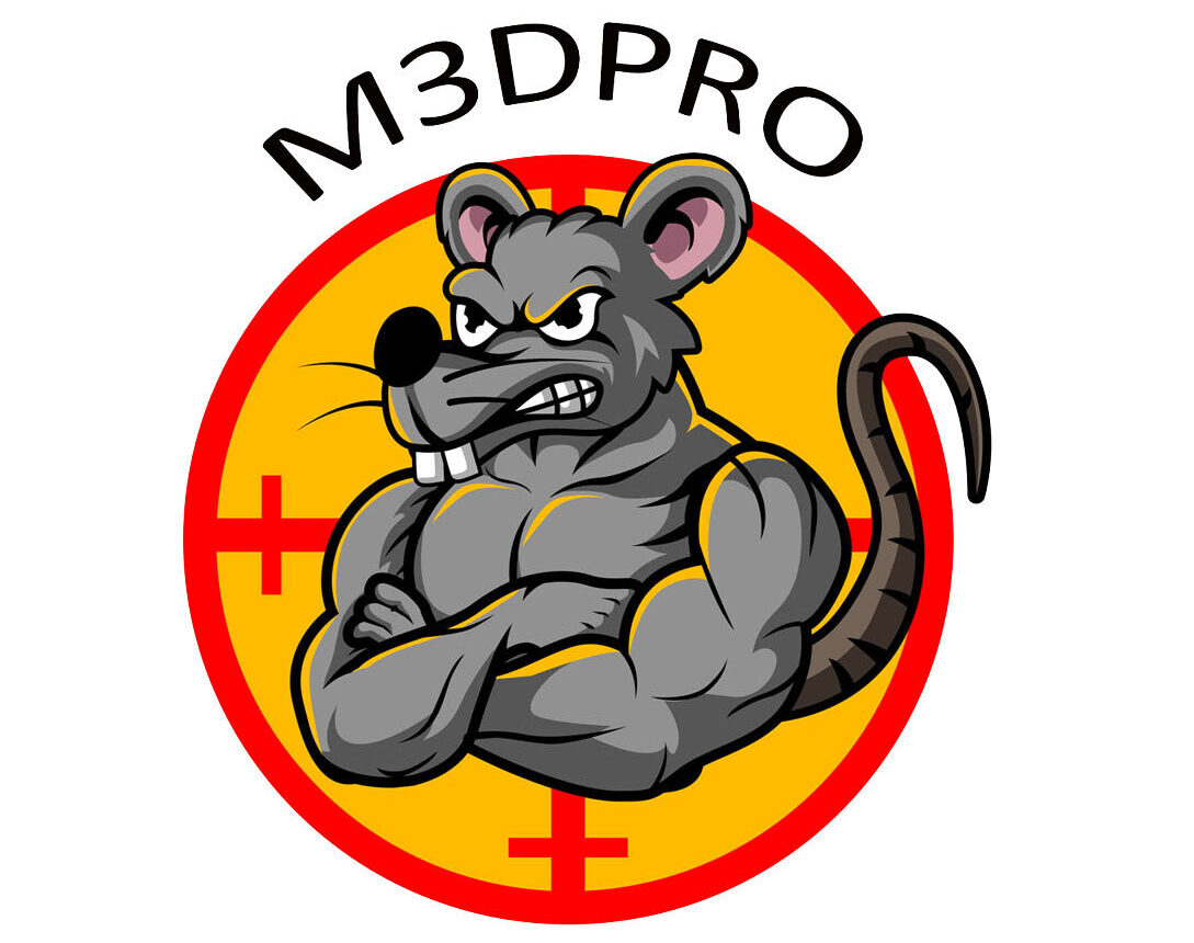 Logo M3dpro dératisation désinsectisation à la chapelle en serval